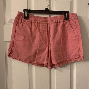 LOFT Outlet Linen Drawstring Shorts - Size Small